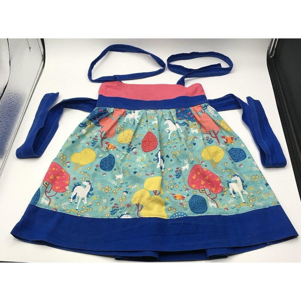 Boutique Dress‎ Girls Toddler Size 2T Unicorns Floral Blue Pink